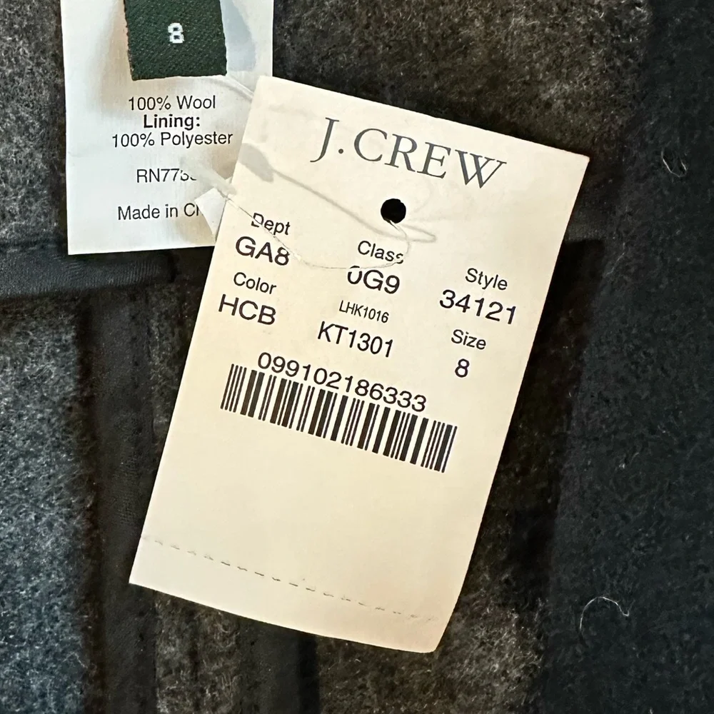 J. Crew Wool Tuxedo Jacket Short Blazer